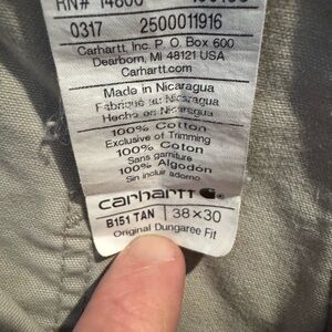 Carhartt Tan Workwear Pants